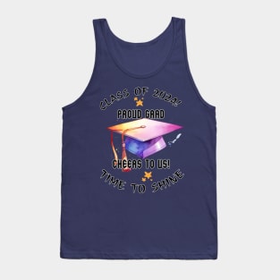 School's out, Class of 2024! Proud Grad. Cheers to Us! Time to Shine! ️Class of 2024, graduation gift, teacher gift, student gift. Tank Top